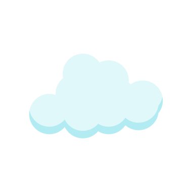 Cloude simge vektör işareti ve beyaz arka plan üzerinde cloude logo kavramı izole sembolü