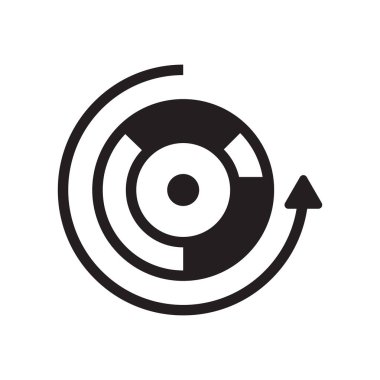 pasta grafik simge vektör işareti ve beyaz b izole sembolü yeniden