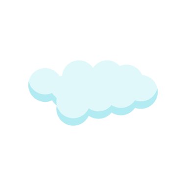 Cloude simge vektör işareti ve beyaz arka plan üzerinde cloude logo kavramı izole sembolü