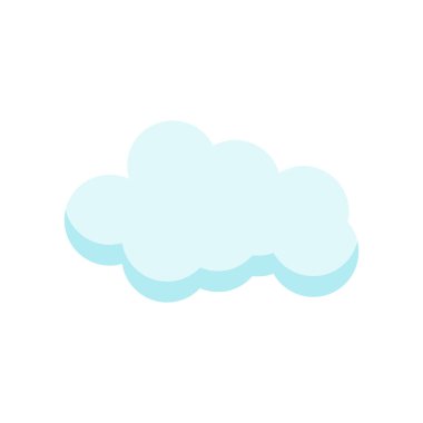 Cloude simge vektör işareti ve beyaz arka plan üzerinde cloude logo kavramı izole sembolü