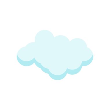 Cloude simge vektör işareti ve beyaz arka plan üzerinde cloude logo kavramı izole sembolü