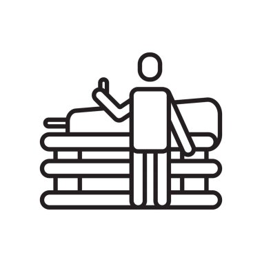 Alt simge vektör işareti ve beyaz arka plan üzerinde izole sembolü,