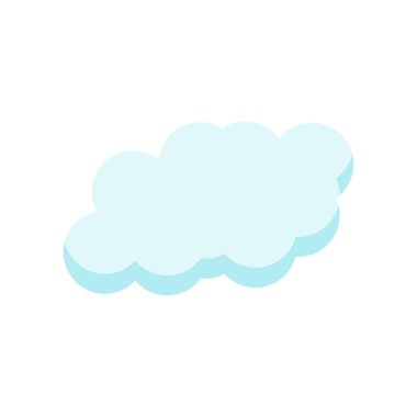 Cloude simge vektör işareti ve beyaz arka plan üzerinde cloude logo kavramı izole sembolü