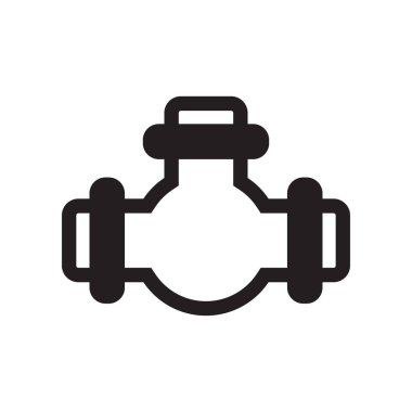 Simge vektör işareti ve beyaz arka plan üzerinde izole sembolü borular, 