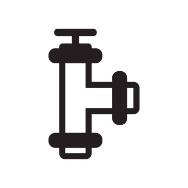 Simge vektör işareti ve beyaz arka plan üzerinde izole sembolü borular, 