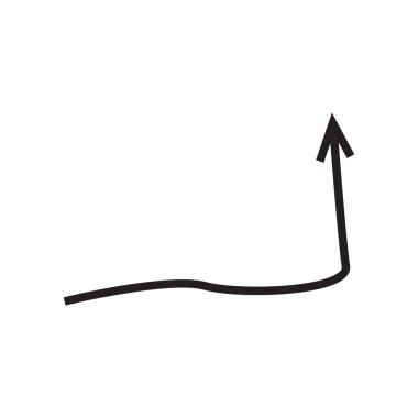 Web ve mobil uygulaması tasarım için beyaz arka plan üzerinde izole sağ ok simge vektör, sağ ok logo kavramı