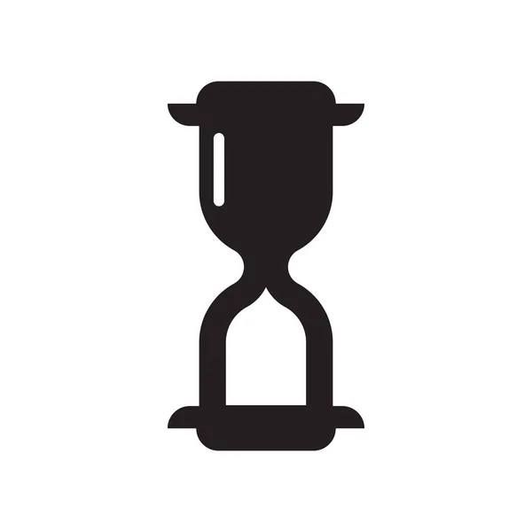 Sandglass Zegar ikonę wektor znak i symbol na białym tle na biały ba — Wektor stockowy