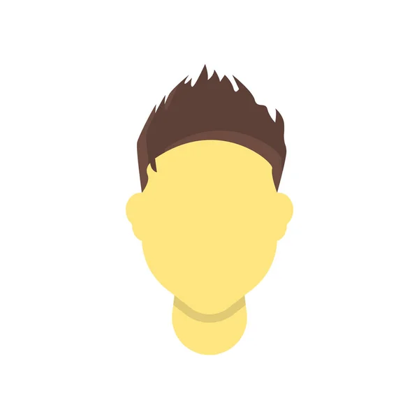 Hombre icono de pelo signo vectorial y símbolo aislado en el fondo blanco — Vector de stock