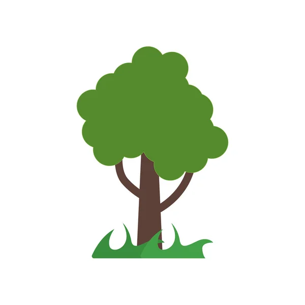 Træ ikon vektor tegn og symbol isoleret på hvid baggrund, T – Stock-vektor