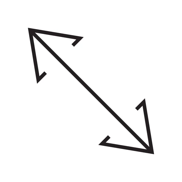 白色背景上的对角图标矢量符号与符号分离 — 图库矢量图片