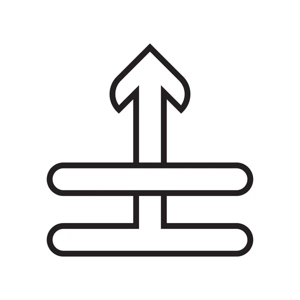 Ícone de sobreposição vetor sinal e símbolo isolado no fundo branco — Vetor de Stock