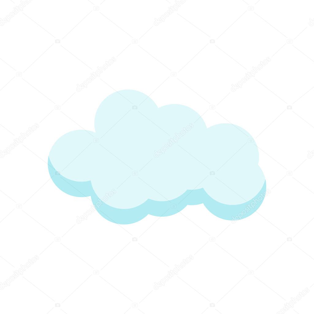 cloude icon vector sign and symbol isolated on white background, cloude logo concept