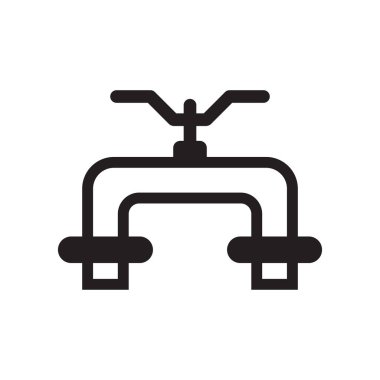 Simge vektör işareti ve beyaz arka plan üzerinde izole sembolü borular, 