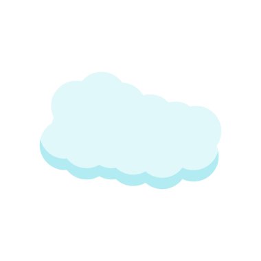 Cloude simge vektör işareti ve beyaz arka plan üzerinde cloude logo kavramı izole sembolü