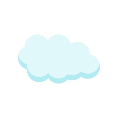 Cloude simge vektör işareti ve beyaz arka plan üzerinde cloude logo kavramı izole sembolü