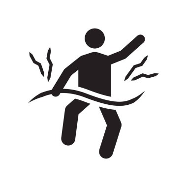 Kaza simge vektör işareti ve beyaz arka plan üzerinde kaza logo kavramı simge izole sembolü