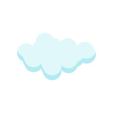 Cloude simge vektör işareti ve beyaz arka plan üzerinde cloude logo kavramı izole sembolü