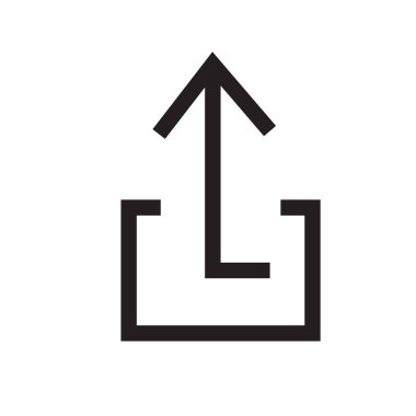 Ok simge vektör işareti ve üzerinde beyaz adam izole sembolü