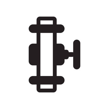 Simge vektör işareti ve beyaz arka plan üzerinde izole sembolü borular, 