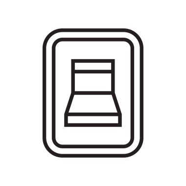 Simge vektör işareti ve beyaz arka plan üzerinde izole sembolü geçiş yapma,