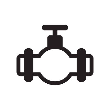 Simge vektör işareti ve beyaz arka plan üzerinde izole sembolü borular, 