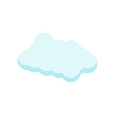 Cloude simge vektör işareti ve beyaz arka plan üzerinde cloude logo kavramı izole sembolü