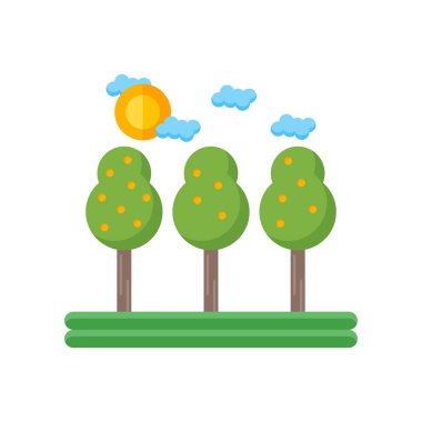 Alan simge vektör işareti ve beyaz arka plan üzerinde izole sembolü