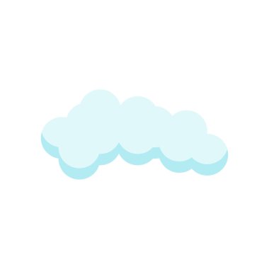 Cloude simge vektör işareti ve beyaz arka plan üzerinde cloude logo kavramı izole sembolü