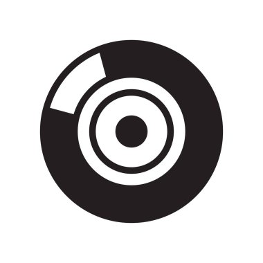 Yükleme işlemi simge vektör işareti ve üzerinde beyaz ba izole sembolü