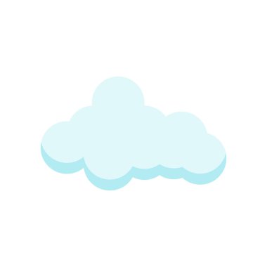 Cloude simge vektör işareti ve beyaz arka plan üzerinde cloude logo kavramı izole sembolü