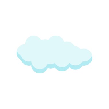 Cloude simge vektör işareti ve beyaz arka plan üzerinde cloude logo kavramı izole sembolü