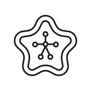 Sakura simge vektör işareti ve beyaz arka plan üzerinde izole sembolü