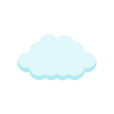 Cloude simge vektör işareti ve beyaz arka plan üzerinde cloude logo kavramı izole sembolü