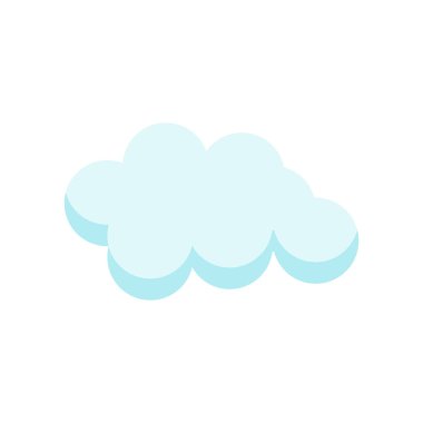 Cloude simge vektör işareti ve beyaz arka plan üzerinde cloude logo kavramı izole sembolü