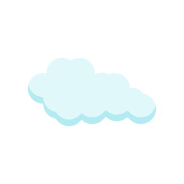 Cloude simge vektör işareti ve beyaz arka plan üzerinde cloude logo kavramı izole sembolü