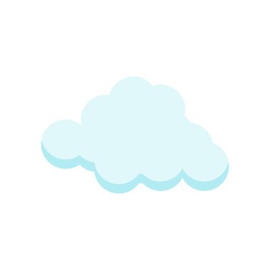 Cloude simge vektör işareti ve beyaz arka plan üzerinde cloude logo kavramı izole sembolü