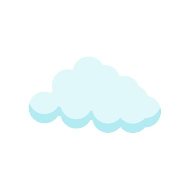 Cloude simge vektör işareti ve beyaz arka plan üzerinde cloude logo kavramı izole sembolü