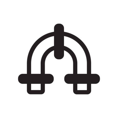 Simge vektör işareti ve beyaz arka plan üzerinde izole sembolü borular, 