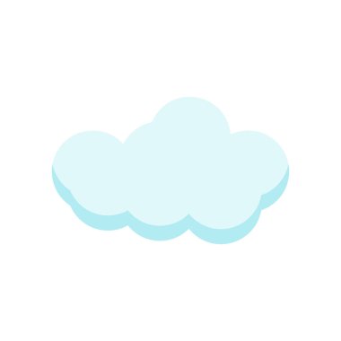 Cloude simge vektör işareti ve beyaz arka plan üzerinde cloude logo kavramı izole sembolü