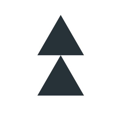 Ok simge vektör işareti ve üzerinde beyaz adam izole sembolü