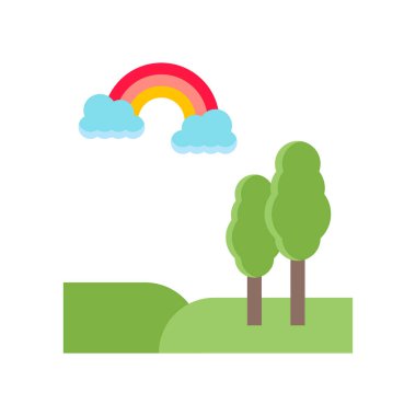 Alanları simge vektör işareti ve beyaz arka plan üzerinde izole sembolü