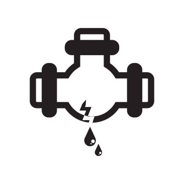 Simge vektör işareti ve beyaz arka plan üzerinde izole sembolü borular, 