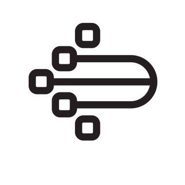 sol ok simge vektör işareti ve üzerinde beyaz backgro izole sembolü