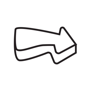 Sağ ok simge vektör web ve mobil uygulaması tasarımı, sağ ok logo kavramı için izole üzerinde beyaz arka plan