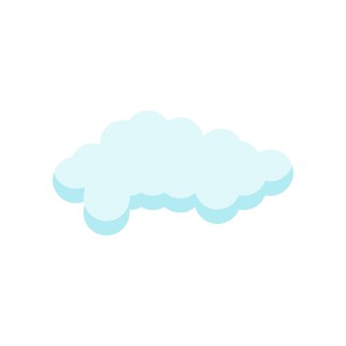 Cloude simge vektör işareti ve beyaz arka plan üzerinde cloude logo kavramı izole sembolü