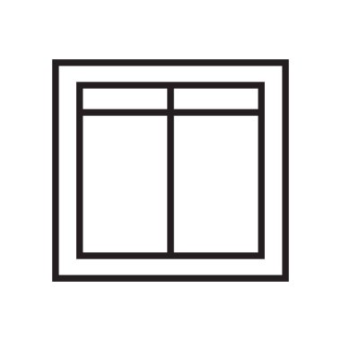 Düzen simge vektör işareti ve beyaz arka plan üzerinde izole sembolü,