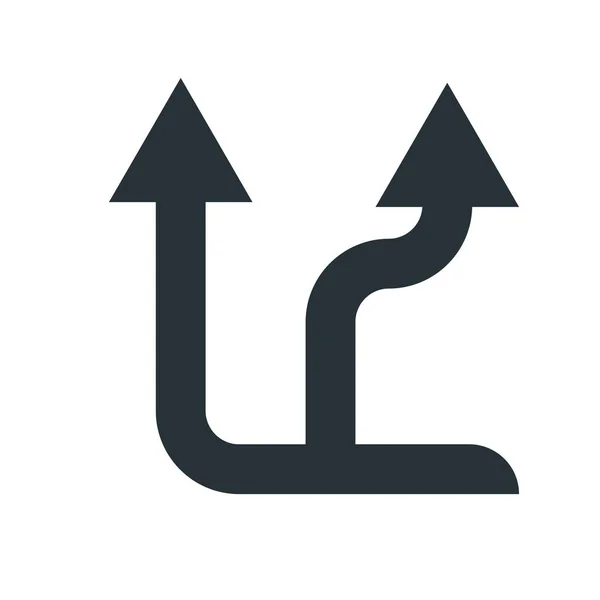 Strzałek ikony wektor znak i symbol na białym tle na białym tle — Wektor stockowy
