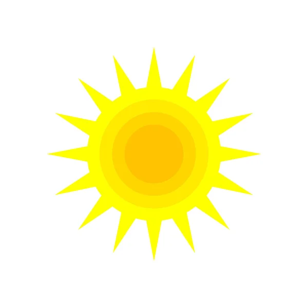 Sonne Symbol Vektorzeichen und Symbol isoliert auf weißem Hintergrund, su — Stockvektor