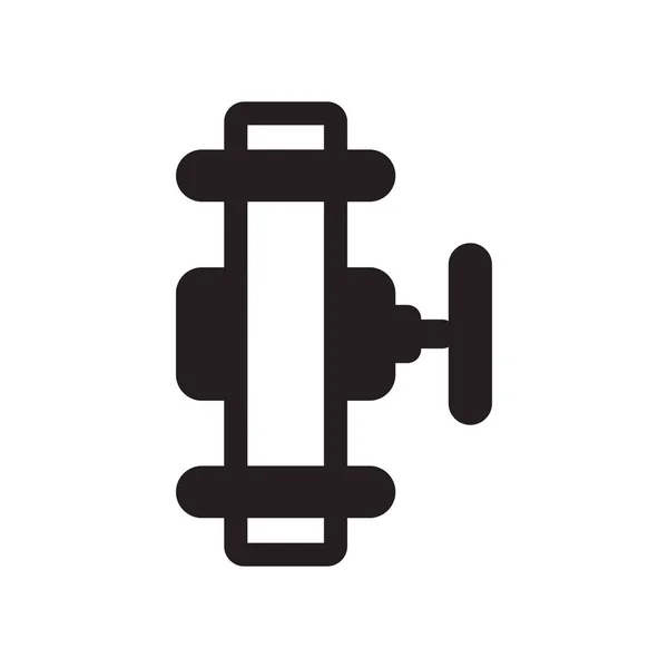 Tubi icona vettoriale segno e simbolo isolato su sfondo bianco , — Vettoriale Stock
