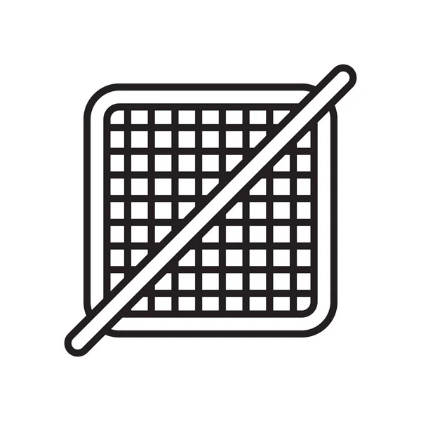 Πλέγμα Απενεργοποίηση εικονίδιο διάνυσμα σημάδι και σύμβολο που απομονώνονται σε λευκό backgroun — Διανυσματικό Αρχείο